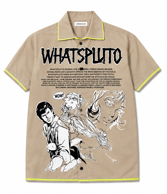 “PALISADES” DTE Comic Twill Khaki Top