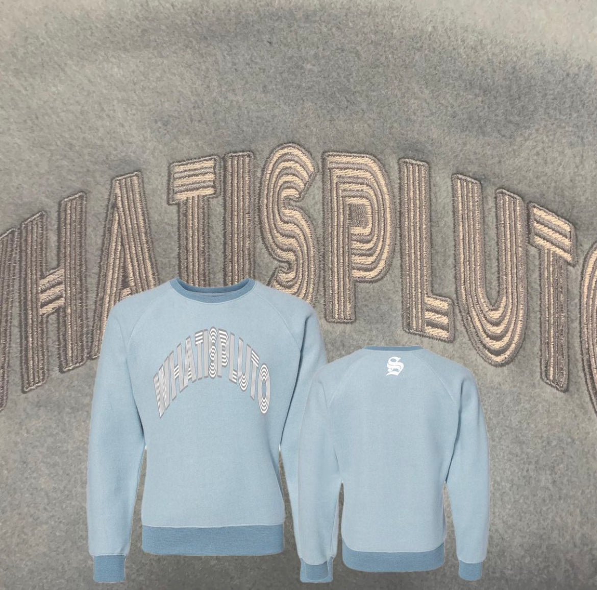 Chambray Tonal Embroidery Sweater