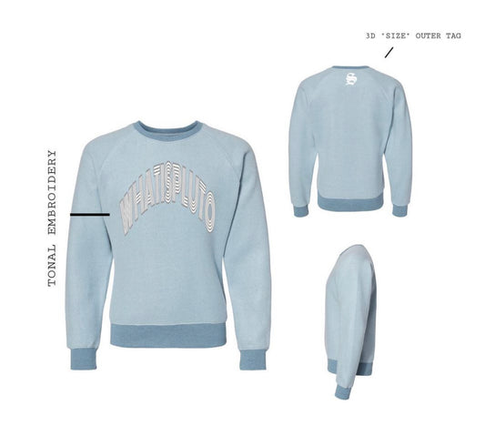 Chambray Tonal Embroidery Sweater